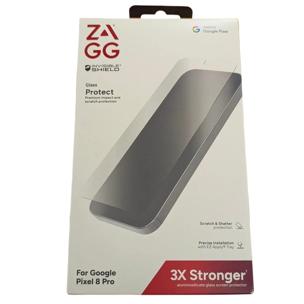 V1-N Zagg Invisible Shield Glass Screen Protector for Google Pixel 8 Pro